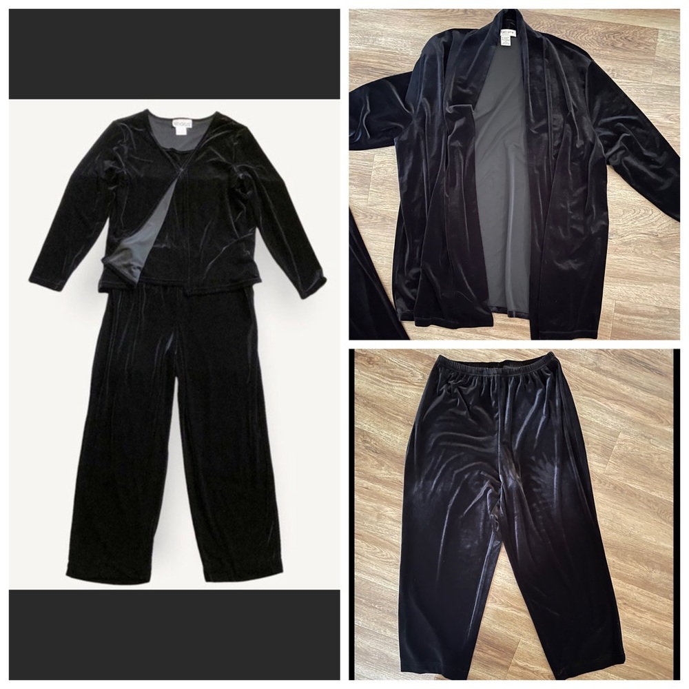 Briggs New York Wide Leg Velvet Pants.